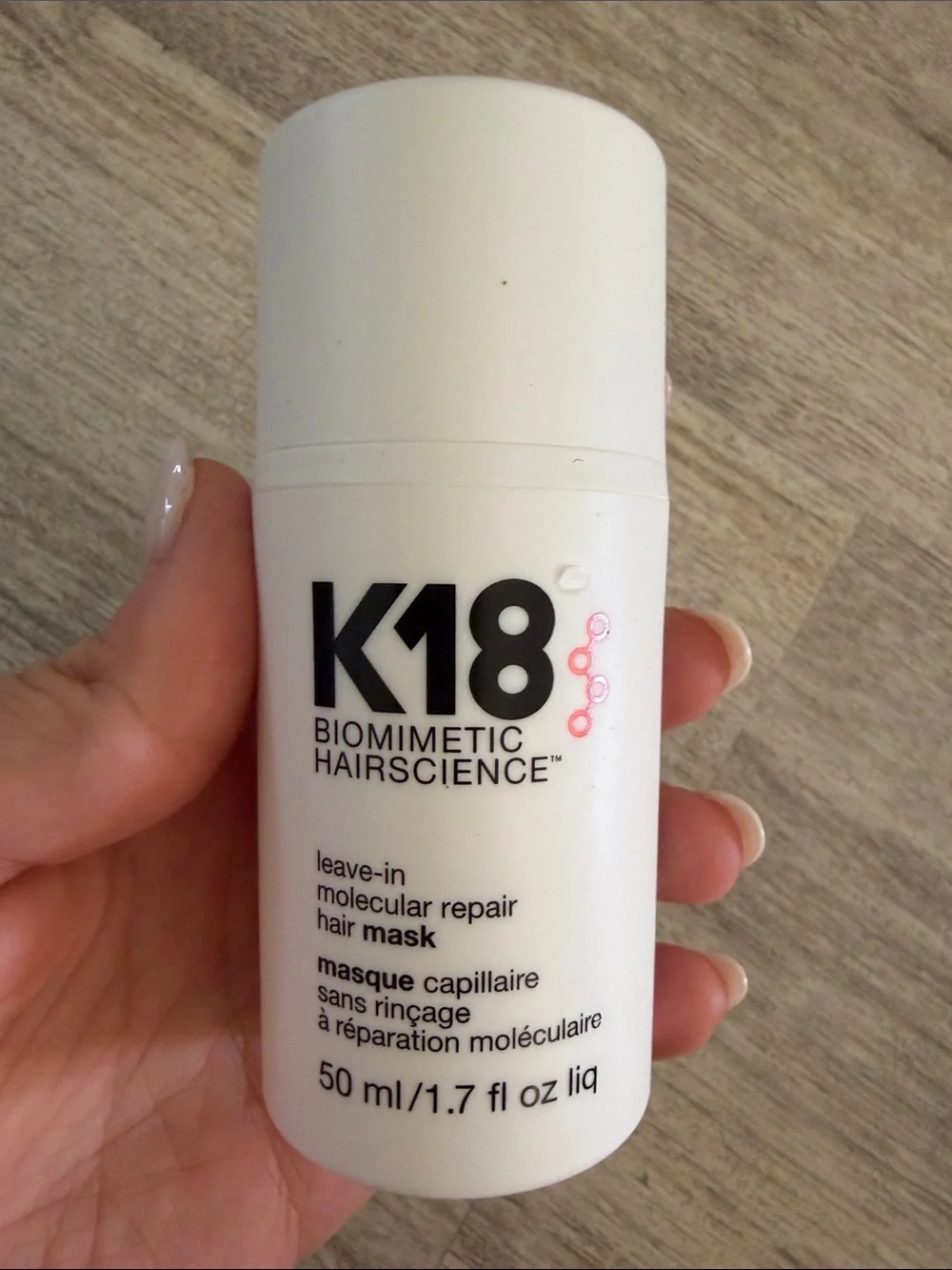 K18 Biomimetic Hairscience Leave-In Molecular Repair Hair Mask $75 retail